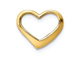 14k Yellow Gold Floating Heart Charm