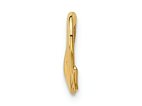 14k Yellow Gold Floating Heart Charm