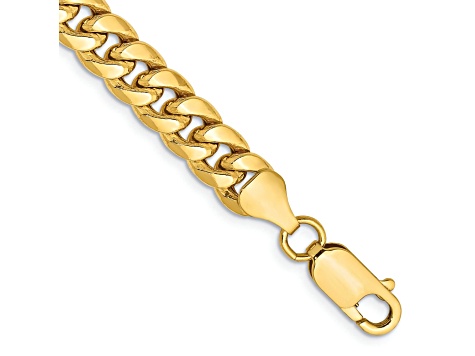 14k Yellow Gold 6.75mm Miami Cuban Link 26 Inch Chain