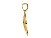 14k Yellow Gold Textured Soccer Ball Pendant