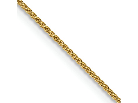14k Yellow Gold 0.85mm Solid Spiga 30 Inch Chain