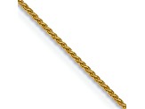 14k Yellow Gold 0.85mm Solid Spiga 30 Inch Chain