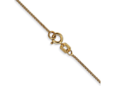 14k Yellow Gold 0.85mm Solid Spiga 30 Inch Chain
