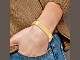 14K Yellow Gold 10mm Silky Herringbone Chain Bracelet