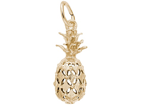 14K Yellow Gold Pineapple Charm