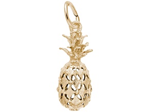 14K Yellow Gold Pineapple Charm