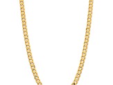 14k Yellow Gold 8.5mm Solid Open Concave Curb 20 Inch Chain