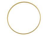 14k Yellow Gold 2mm Solid Polished Half-Round Slip-On Bangle