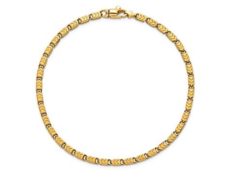 14K Yellow Gold Polished 8.25 Inch Fancy Link Bracelet