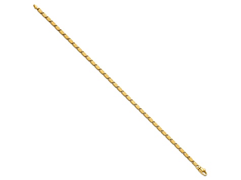 14K Yellow Gold Polished 8.25 Inch Fancy Link Bracelet