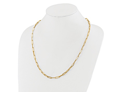 14K Yellow Gold Polished Fancy Link Necklace