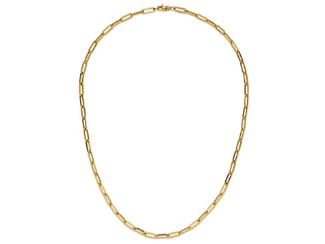 14K Yellow Gold Polished Fancy Link Necklace