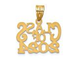 14K Yellow Gold Polished CLASS OF 2024 Graduation Charm