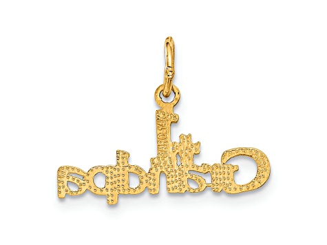 14k Yellow Gold Number Grandpa Pendant 18B4LA JTV