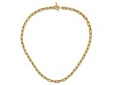 14K Yellow Gold Polished Fancy Toggle Link Necklace