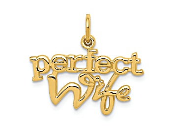 Picture of 14K Yellow Gold PERFECT WIFE Charm