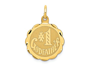 Picture of 14K Yellow Gold Number 1 GODFATHER Charm