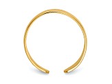 14K Yellow Gold Milgrain Adjustable Toe Ring