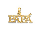 14k Yellow Gold Papa pendant