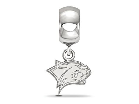 Sterling Silver Rhodium-plated LogoArt University of New Hampshire XS Dangle Bead