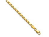14K Yellow Gold Polished Double-Sided Heart 6-inch Child's Bracelet