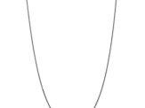 Rhodium Over 14k White Gold 1.6mm Solid Round Open Link Cable 24 Inch Chain