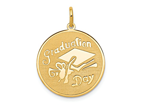 14K Yellow Gold GRADUATION DAY Disc Charm