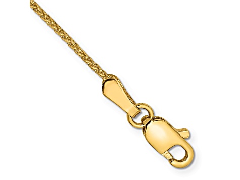 14k Yellow Gold 1.05mm Diamond-Cut Spiga Link Bracelet