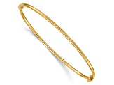 14K Yellow Gold Hinged Bangle Bracelet