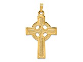 14K Yellow Gold Celtic Cross Charm