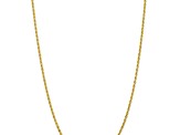 10k Yellow Gold 2.75mm Solid Diamond-Cut Quadruple Rope 16 Inch Chain