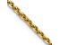 10k Yellow Gold 1.45mm Solid Diamond-Cut Cable 18 Inch Chain