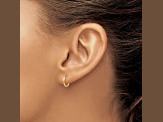 14K Yellow Gold Endless Hoop Earrings
