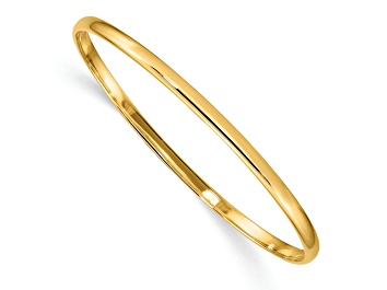 Picture of 14k Yellow Gold 2.5mm Slip-on Baby Bangle Bracelet