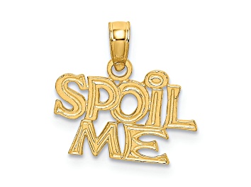 Picture of 14k Yellow Gold Textured Spoil Me pendant