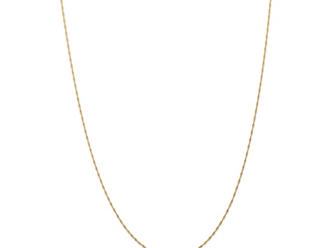 14k Yellow Gold 1mm Solid Singapore 16 Inch Chain - 193W9A | JTV