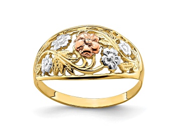 Picture of 14K Floral Dome Ring