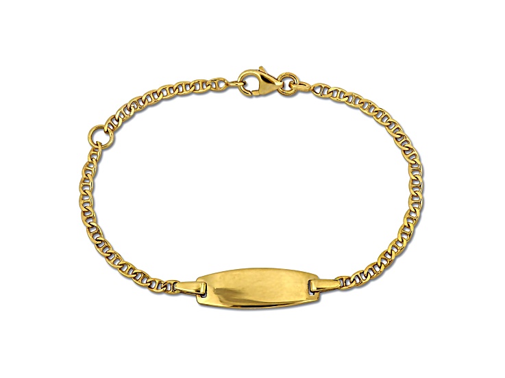 Children's 14K Yellow Gold 2MM Mariner Link Chain Bracelet