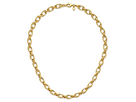 14K Yellow Gold Polished 18.5-inch Fancy Necklace