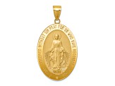 14K Yellow Gold Miraculous Medal Pendant