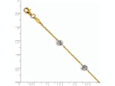 14K Two-tone Anklet