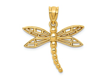 Picture of 14k Yellow Gold Dragonfly Pendant