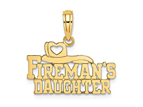 14k Yellow Gold Fireman's Daughter pendant