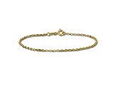 14K Yellow Gold 0.65mm Rolo Link Bracelet