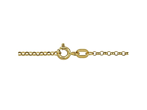 14K Yellow Gold 0.65mm Rolo Link Bracelet