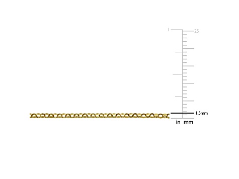 14K Yellow Gold 0.65mm Rolo Link Bracelet
