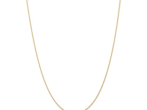 14k Yellow Gold 0.95mm Solid Cable 14 Inch Chain