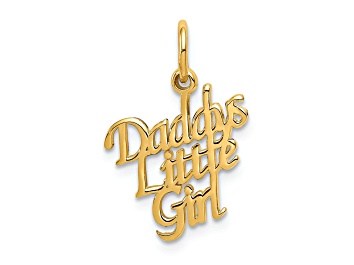 Picture of 14k Yellow Gold Daddys Little Girl pendant