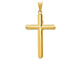 14K Yellow and White Gold with Rhodium INRI Crucifix Pendant