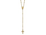 14K Yellow Gold Polished 2mm Beaded Rosary